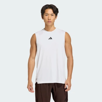 Чоловіча майка D4T POWER 3 STRIPES adidas KD0376 (XS) білий (4068815246415)