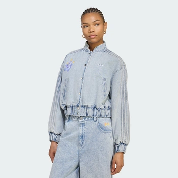 Жіноча джинсова куртка adidas CARE BEAR BOMBER adidas KQ6747 (XS) сірий (4068804800109)