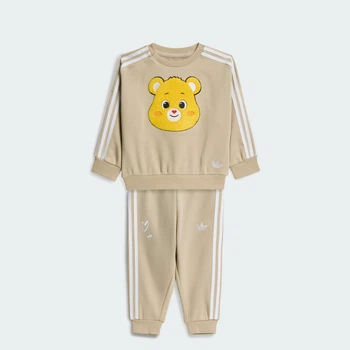 Детский комплект: свитшот и брюки ADIDAS CARE BEARS LOOSE CREW adidas KU8541 (74) бежевый (4069996240032)