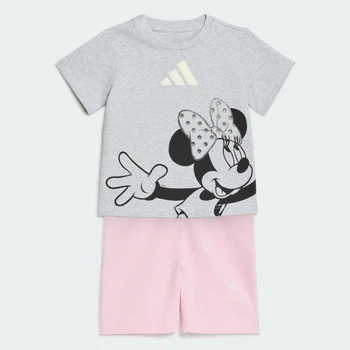Детский комплект: футболка и шорты ADIDAS DISNEY MINNIE MOUSE adidas KG6113 (68) серый (4069996721432)