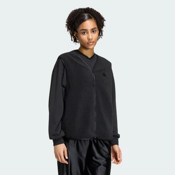 Женский жилет City Tech High Pile Fleece adidas KT0436 (S) черный (4068804745400)