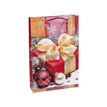 Пакет подарочный Decorize Новогодний подарок 5432-28 25*37*8 см