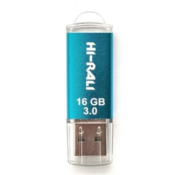 Флеш пам'ять 16GB Hi-Rali Rocket Blue (HI-16GB3VCBL)