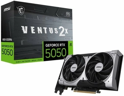 Відеокарта MSI GeForce RTX 5050 Ventus 2X OC 8GB GDDR6 (RTX 5050 8G VENTUS 2X OC)