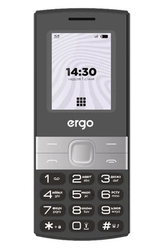 Мобільний телефон Ergo B185 Dual Sim, 1000mAh, Black