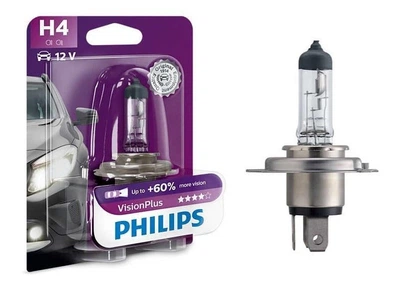 Автолампа H4 VisionPlus+60% 12V 55W P43t-38 (блистер 1шт)