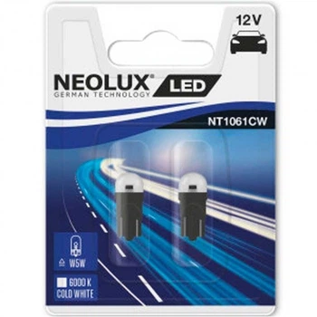 Автолампа W5W LED 12V 0.5W W2,1x9,5d (блистер 2шт)