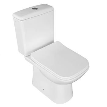 Унитаз компакт CeraStyle Duru 625x380 прямоугольный, с сиденьем, белый