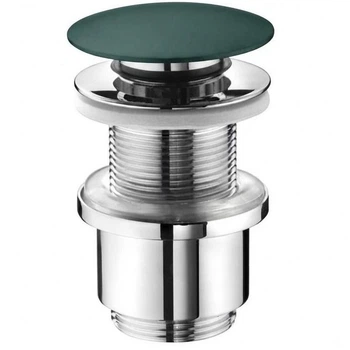 Донный клапан Nic Design Click-Clack для умывальника, зеленый матовый (007403061)