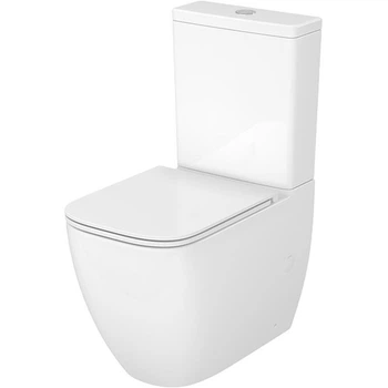 Унитаз компакт Cersanit 930 Remo Pro Square Tornado 011 3/6 л с сиденьем микролифт, белый глянцевый (K3029-001)