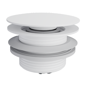 Донный клапан Excellent 1/2″ для ванны, белый матовый (ARIN.3485.01WH)