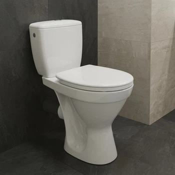 Унитаз компакт Mito (Cersanit) Cersania II 751 Simpleon 011 675x355 овальный, с сиденьем, белый (CCKZ1015241894)