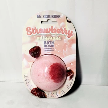 Бомбочка для ванны Strawberry Milkshake Mr.SCRUBBER 200г.