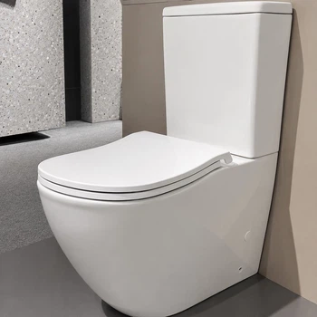 Унитаз компакт Koer TT-0201-T3 8 л с сиденьем микролифт, белый глянцевый (KR5613)