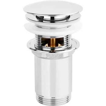 Донный клапан Invena SC-B1-028 Click-Clack 1 1/4" для умывальника, хром глянцевый