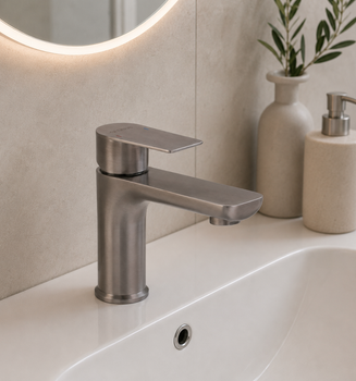 Змішувач для умивальника Globus Lux SWISS SQW-101-304, нержавіюча сталь SUS304