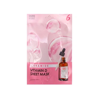 Маска тканевая Tenzero для лица Ceramide Vitamin D Ampoule Sheet Mask восстанавливающая с керамидами и витамином D 25мл