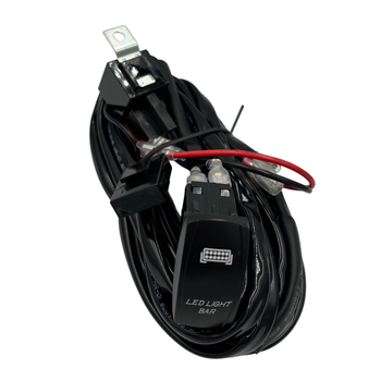 Проводка для LED фар и противотуманок 12V 40A, 3 м, реле, предохранитель, кнопка, до 120W