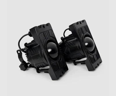 Противотуманные Лазерные фары LED 80W ВАЗ 2110 - 2111 - 2112 - 2113 - 2114 - 2115 на десятку, Алюминий четкий предел