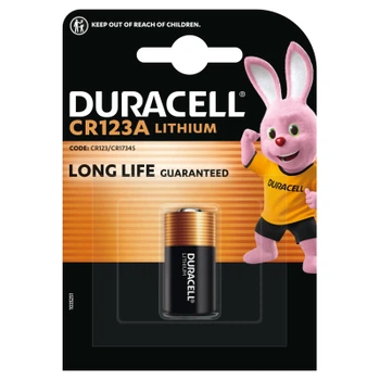 Батарейка Duracell 123 3V High Power літієва, CR123/CR123A/CR17345, 1 шт. в упаковці (5000394123106 / 5000784)