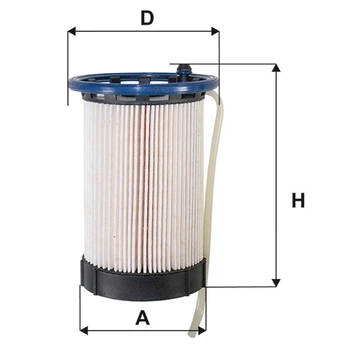 Фільтр паливний WIX FILTERS WF8512 з датчиком води для дизельних авто VW, AUDI, Skoda, Seat