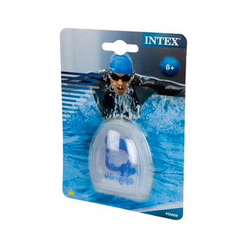 Набор для плавания зажим для носа и беруши 2 шт голубой Intex MC-5489