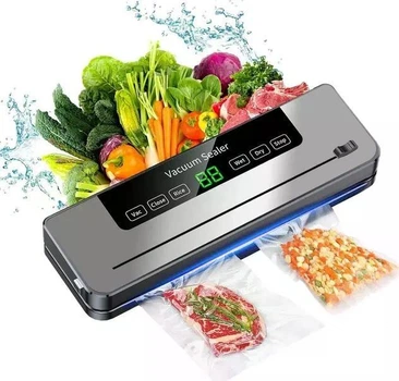 Бытовой вакуумный упаковщик с откачкой воздуха для продуктов RB 2335, автоматический вакуматор с автоматической запайкой до 30 см