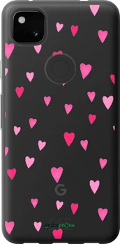 Чехол на Google Pixel 4A Сердечки 2 "4763u-1935-70447"