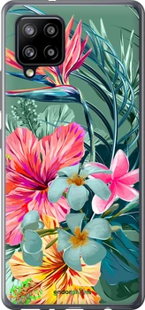 Чехол на Samsung Galaxy A42 A426B Тропические цветы v1 "4667u-2098-70447"