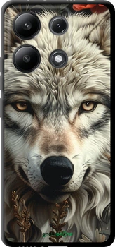 Чехол на Xiaomi Redmi Note 13 4G Волчий взгляд "6066b-3654-70447"