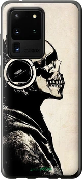 Чехол на Samsung Galaxy S20 Ultra Скелет-меломан v2 "1200u-1831-70447"