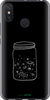 Чехол на Xiaomi Mi Max 3 Космос в банке "4297t-1534-70447"