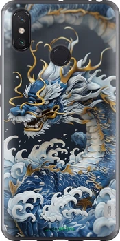 Чехол на Xiaomi Mi Max 3 Водяной дракон "6113t-1534-70447"