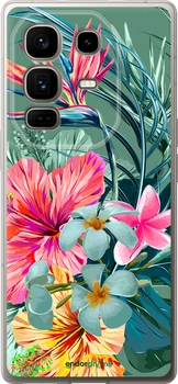 Чехол на Infinix Note 50 Pro+ Тропические цветы v1 "4667u-4041-70447"