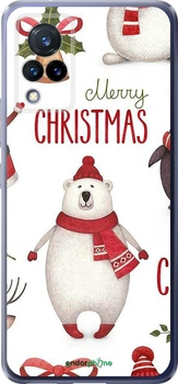 Чехол на Vivo V21 Merry Christmas "4106u-2368-70447"