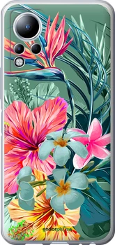 Чехол на Infinix Note 11 Тропические цветы v1 "4667u-2754-70447"