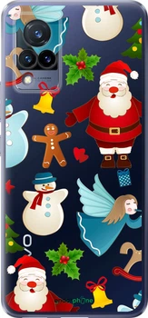 Чехол на Vivo V21 Новогодний 1 "4614u-2368-70447"