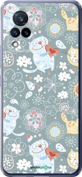 Чехол на Vivo V21 Котята v3 "1223u-2368-70447"