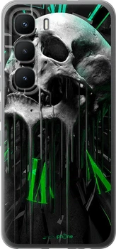 Чехол на Infinix Hot 60 Pro Череп-часы "4100u-4126-70447"