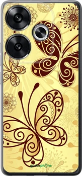 Чехол на Xiaomi Poco F6 Красивые бабочки "4170u-3754-70447"