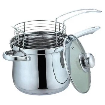 Ківш-фритюрниця Bohmann BH-1667-FR (4.3 л, Ø18 см) з кошиком для фритюру
