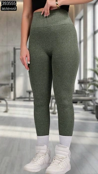 Жіночі лосини Золото one size Зелені (393555)
