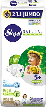 Детские подгузники Sleepy Natural 5+ Junior plus, 44 шт.