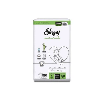 Подгузники детские Sleepy Natural 4 maxi, 60 шт.