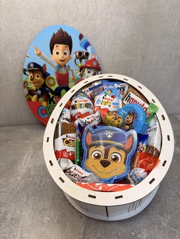 Подарунковий Kinder Box Щенячий патруль Гонщик 25×19×8 см | Подарунковий бокс для хлопчика | Paw Patrol Chase