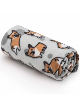 Плед ARDESTO Fleece 130x160 см, 100% полиэстер, корги