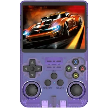 Ретро игровая приставка Data Frog R36s 15000 games in 1 Purple [112452]