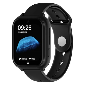 Детские смарт часы Lemfo Q96 с 4G SIM картой, GPS / LBS / Wi-Fi, прослушиванием, HD видеозвонками, голосовым чатом, кнопкой SOS, геозоной и IP67 До 5-7 дней работы Черный