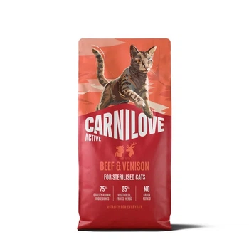 Сухой корм Carnilove Active Beef & Venison Sterilised для стерилизованных кошек с говядиной и олениной, 6 кг