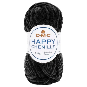 Пряжа DMC Happy Chenille, 22 черный